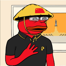 PeiPei wearing a black polo and straw hat